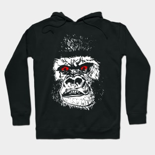 Scary White Gorilla Hoodie